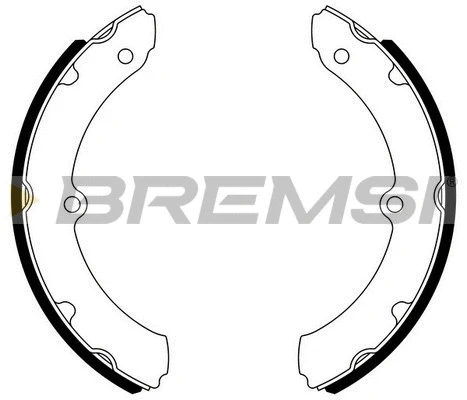 Jeu de mâchoires de frein BREMSI GF0983