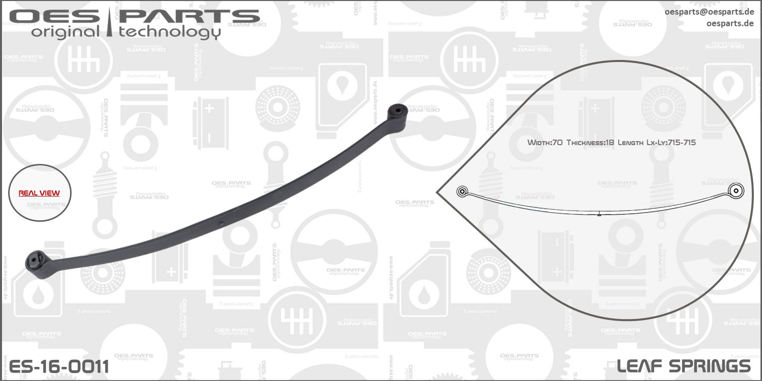Lame de ressort OES PARTS ES-16-0011
