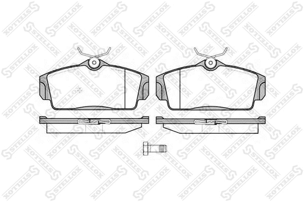 Kit de plaquettes de frein, frein à disque STELLOX 715 010B-SX