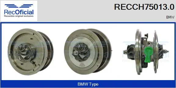 Groupe carter, turbocompresseur RECOFICIAL RECCH75013.0