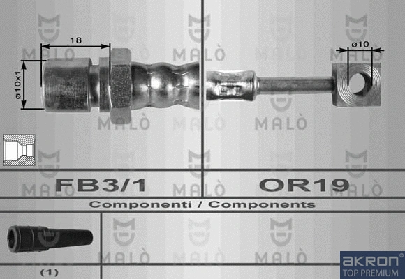Flexible de frein AKRON-MALÒ 8615