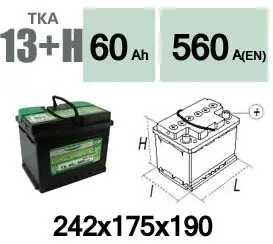 Batterie de démarrage Technika TKA13+H