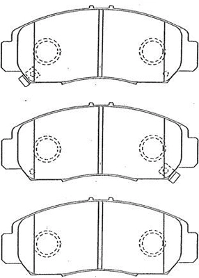 Kit de plaquettes de frein, frein à disque AISIN C1N030