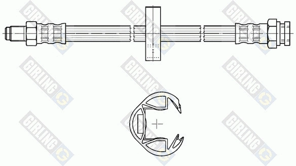 Flexible de frein GIRLING 9002302