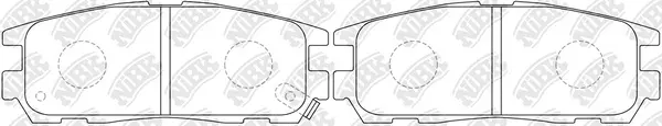 Kit de plaquettes de frein, frein à disque NiBK PN4299