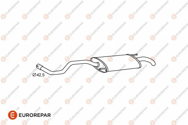 Silencieux arrière EUROREPAR E12832G