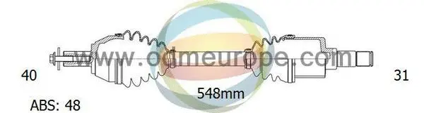 Arbre de transmission 4X4 ESTANFI EST-18-151271