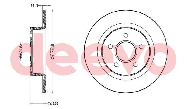 Disque de frein DEEVO BD16120