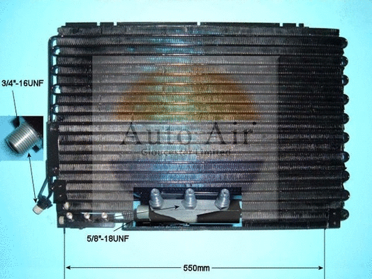 Condenseur, climatisation AUTO AIR GLOUCESTER 16-6546