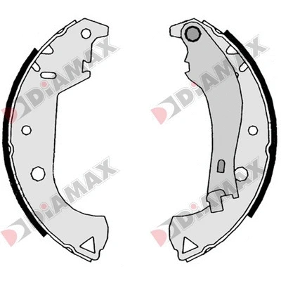 Jeu de mâchoires de frein DIAMAX N01102