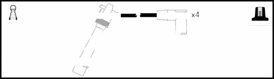 Kit de câbles d'allumage LEMARK HOES697