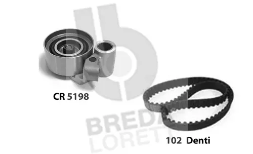 Kit de courroie crantée BREDA LORETT KCD0241
