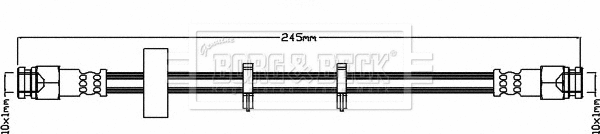 Flexible de frein BORG & BECK BBH8124