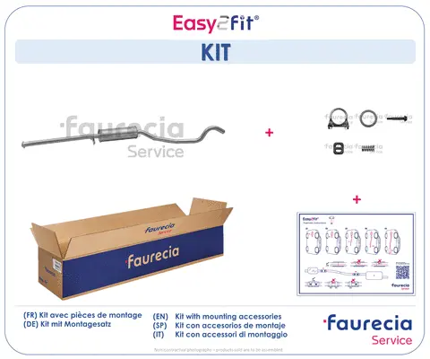 Silencieux central Faurecia FS40240