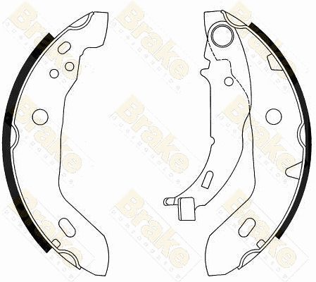 Jeu de mâchoires de frein Brake ENGINEERING SH2511