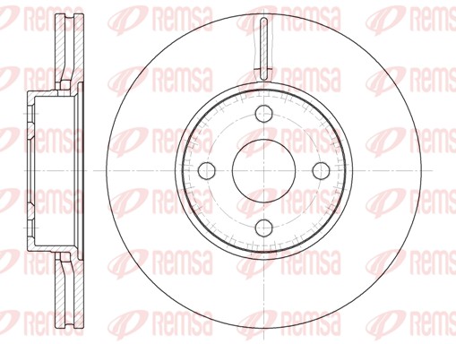 Disque de frein REMSA 6704.10
