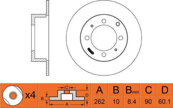 Disque de frein FIT FR0270