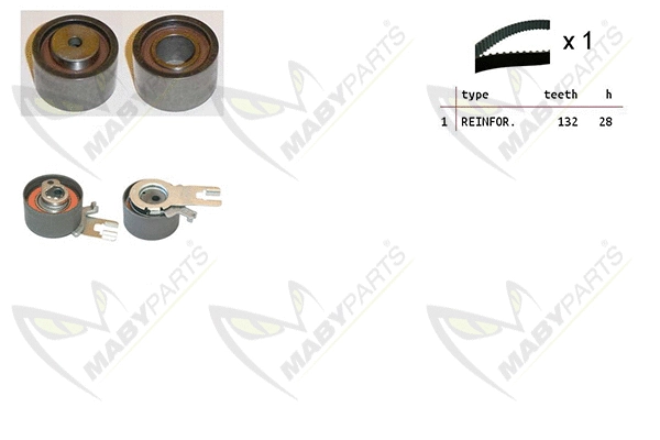 Kit de courroie crantée MABYPARTS OBK010118