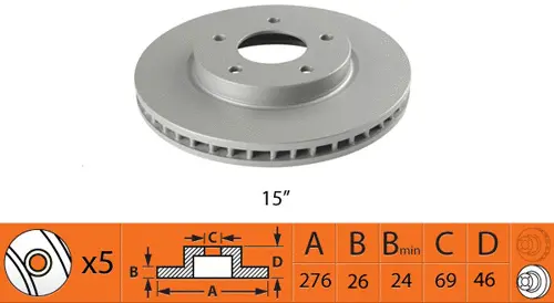 Disque de frein SB BR23130T