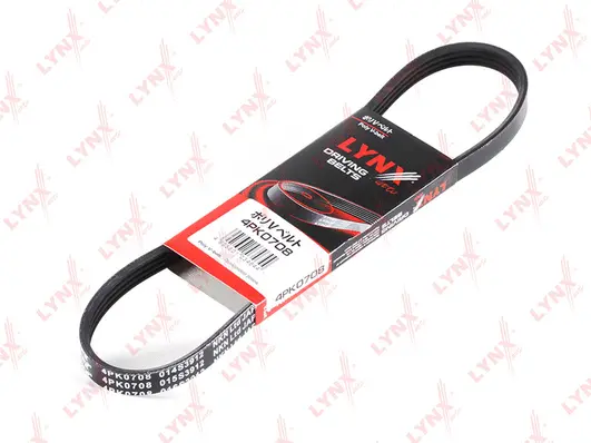 Courroie trapézoïdale à nervures LYNXAUTO 4PK0708
