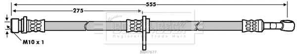 Flexible de frein BORG & BECK BBH7677
