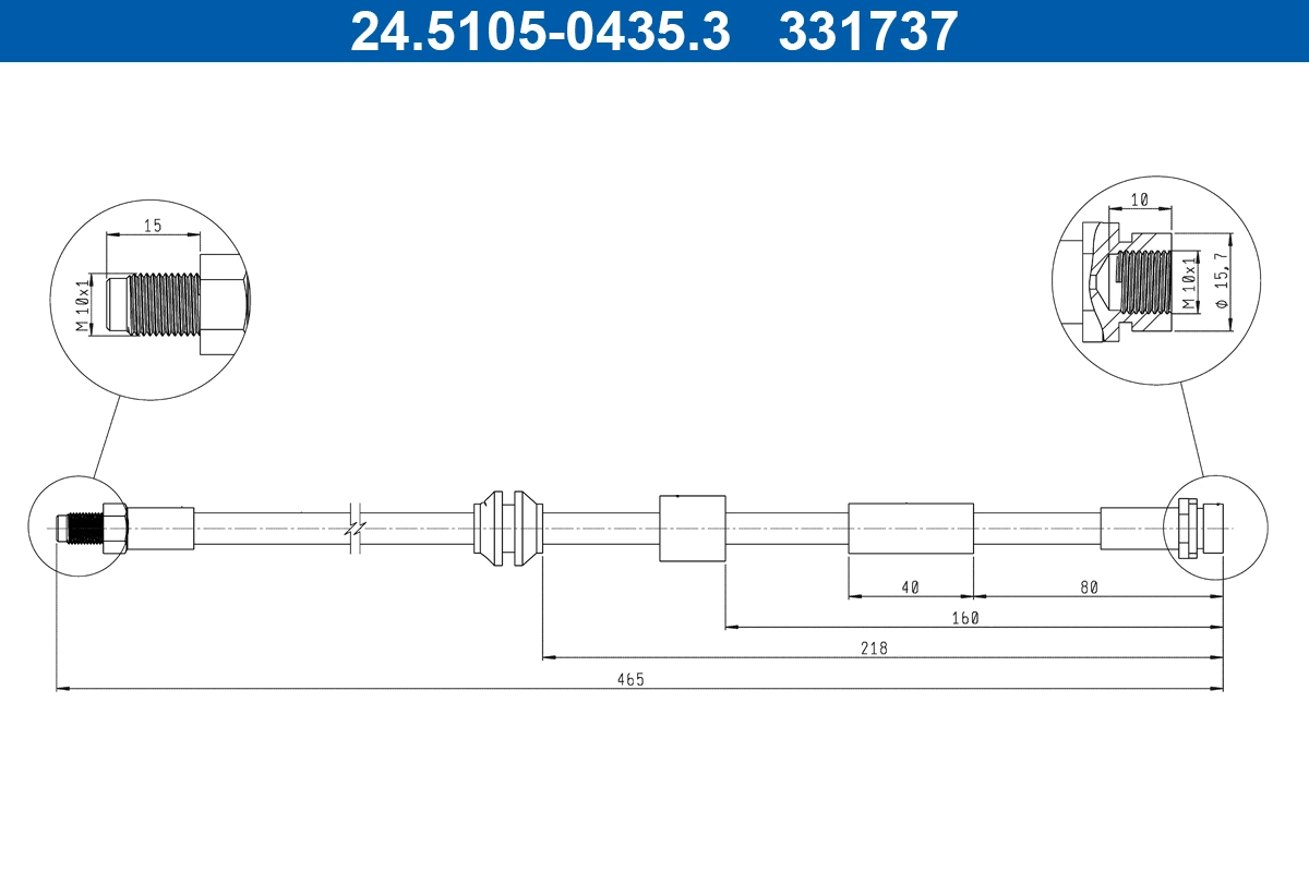 Flexible de frein ATE 24.5105-0435.3
