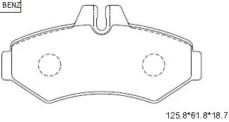Kit de plaquettes de frein, frein à disque ASIMCO KD7552