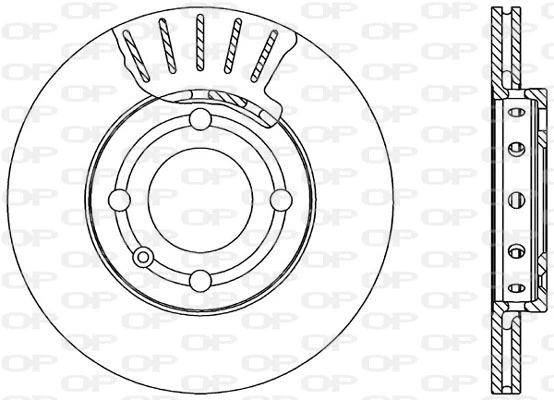 Disque de frein OPEN PARTS BDA1592.20