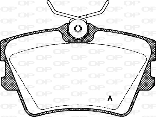 Kit de plaquettes de frein, frein à disque OPEN PARTS BPA0591.00