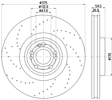 Disque de frein MINTEX MDC2899C