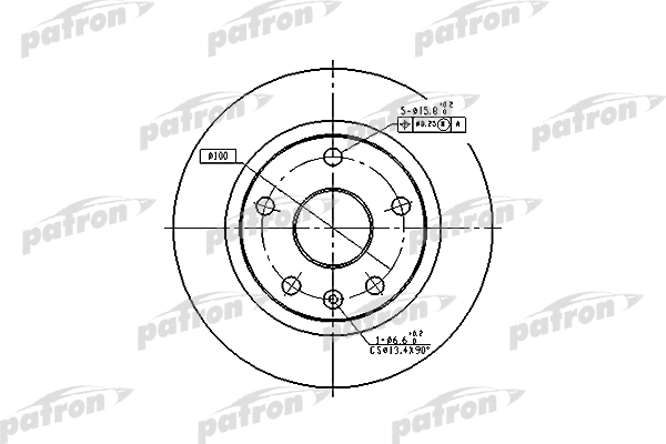 Disque de frein PATRON PBD2619