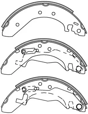 Jeu de mâchoires de frein SB BS28530