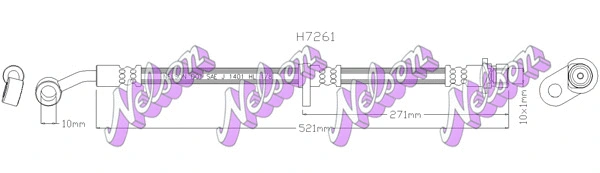Flexible de frein KAWE H7261
