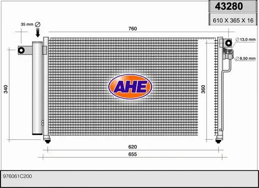 Condenseur, climatisation AHE 43280