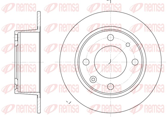 Disque de frein REMSA 6021.00