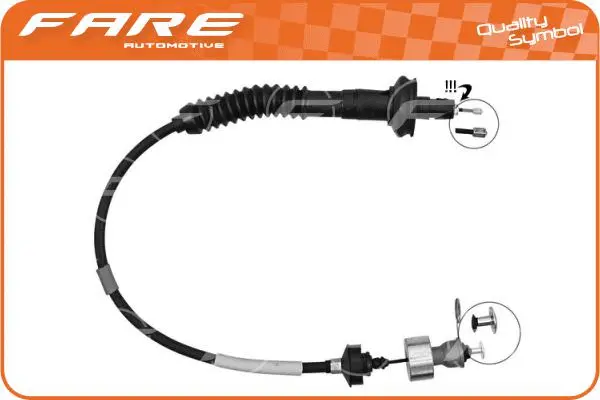 Tirette à câble, commande d'embrayage FARE-RCH 24251