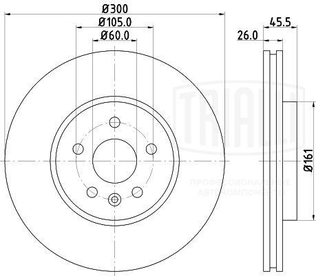 Disque de frein TRIALLI DF 210207