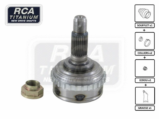 Jeu de joints, arbre de transmission RCA FRANCE RV03B