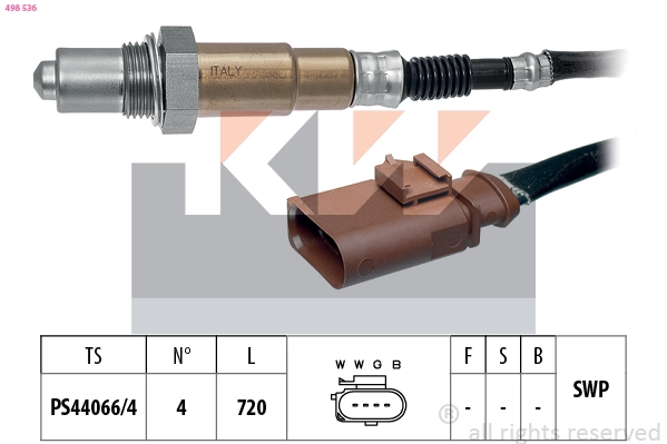 Sonde lambda KW 498 536