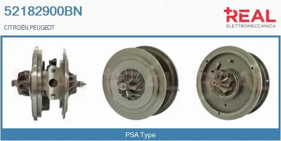 Groupe carter, turbocompresseur REAL 52182900BN