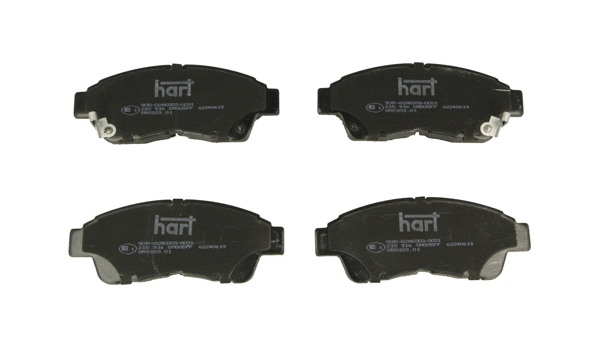 Kit de plaquettes de frein, frein à disque HART 215 916