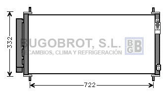 Condenseur, climatisation BUGOBROT 62-HD5264