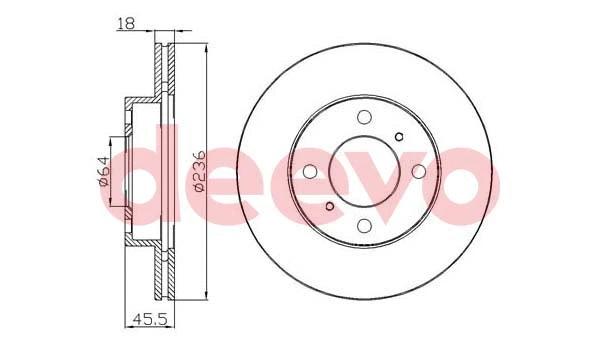 Disque de frein DEEVO BD30740