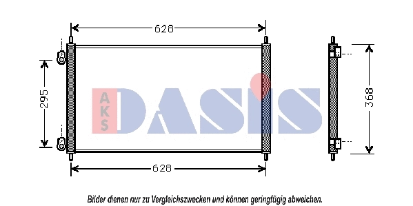 Condenseur, climatisation AKS DASIS 102170N