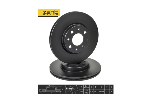 Disque de frein ZentParts Z06273