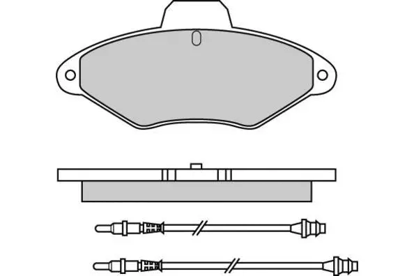 Kit de plaquettes de frein, frein à disque E.T.F. 12-0564