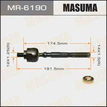Rotule de direction intérieure, barre de connexion MASUMA MR-6190