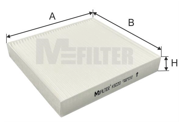 Filtre, air de l'habitacle MFILTER K 9220