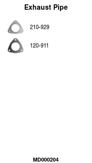 Tuyau d'échappement FA1 MD000204