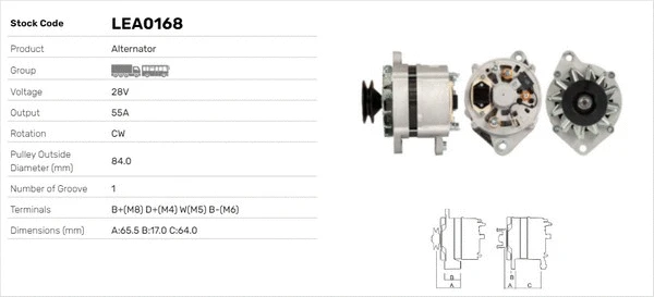 Alternateur LUSA LEA0168